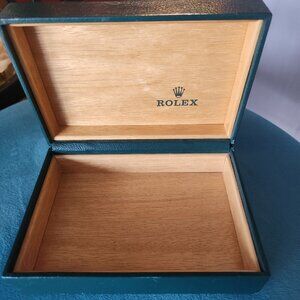 ROLEX Montres S.A. Geneve Switzerland 68.00.01. Watch Box ~ Wood Lined ~ EUC
